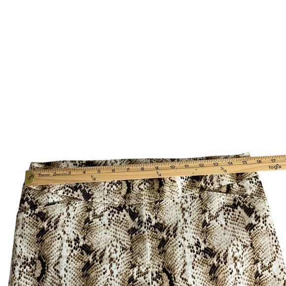 White House Black Market Snake Print Straight Leg Pants - Picture 6 of 8